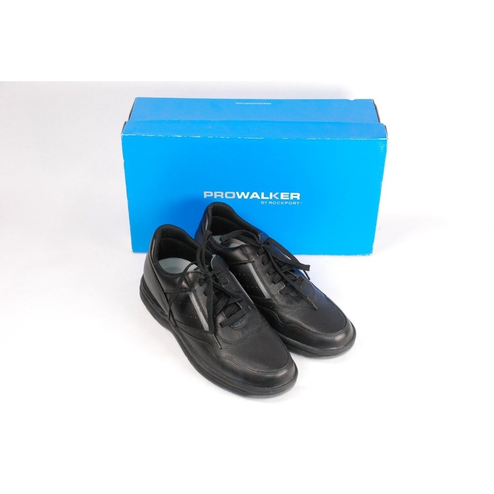 Rockport Prowalker APM3551A Men's Walking Shoes Black Leather Size 11 US 45 EUR